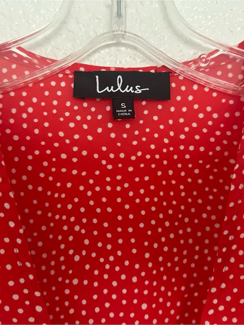 Lulu's Red Polka Dot Midi Dress - Picture 3 of 3